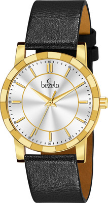 BEZELO GR-36303-P-B-BLACK-LEATHER premium Analog Watch  - For Men