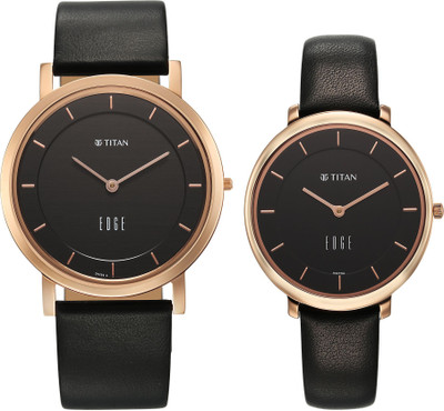 Titan Titan Edge Pair Analog Watch  - For Men & Women