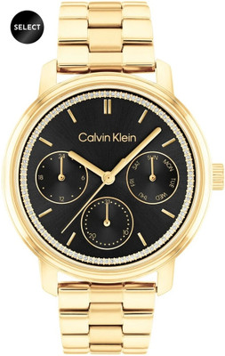 Calvin Klein Minimalistic Multi Multi Qtz BlaRound Dial / Analog Watch  - For Women