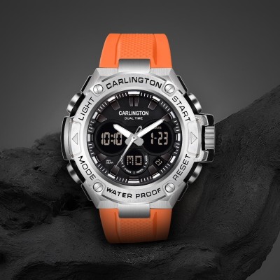 Carlington CT 9107 Orange Endurance Series Analog-Digital Watch  - For Men