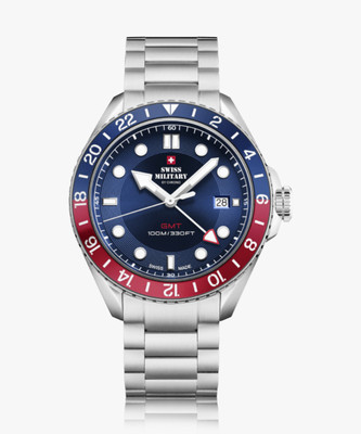 Swiss Military by Chrono SM34095.03 Swiss Made Blue Dial Analog Watch  - For Men