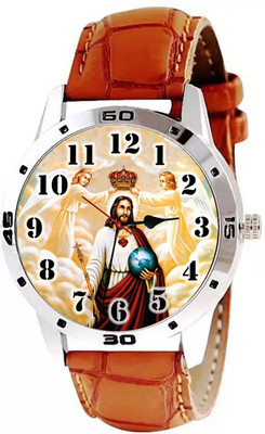 house of common New Generation Jesus White dial stainless steel strap analog wrist Analog Watch  - For Boys