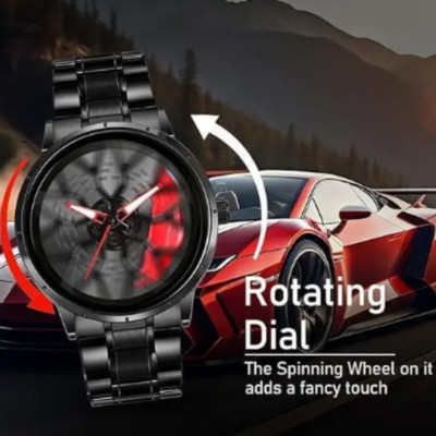 JARURATI STORE Men’s Rotating Wheel Dial Analog Watch A3 Rotating Analog Watch-3 Analog Watch  - For Men