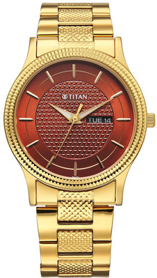 Titan Karishma Maroon Round Dial Stainless Steel Watch For Men Analog Watch  - For Men