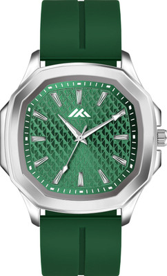 VIRAKTI Trending Green Silicone Belt Square Model Attractive Men Watch Trending Green Silicone Belt Square Model Attractive Men Watch Analog Watch  - For Boys