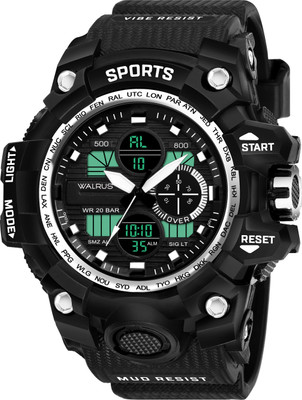 Walrus Walrus Black Analog Digital Wrist Watch For Men Sports Analog-Digital Watch  - For Men