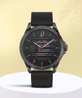 Police PLPEWJA2204503 Black Dial Black Strap Analog Watch Analog Watch  - For Men