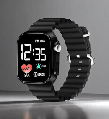 Right Flex Black Ultra LED watch Ultra model Digital Watch - For Boys