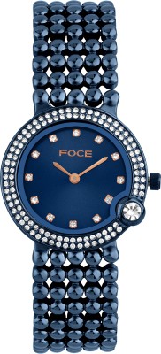 Foce FC11656LBL4 FOCE Analog Blue Dial Metal Belt Analog Watch  - For Women