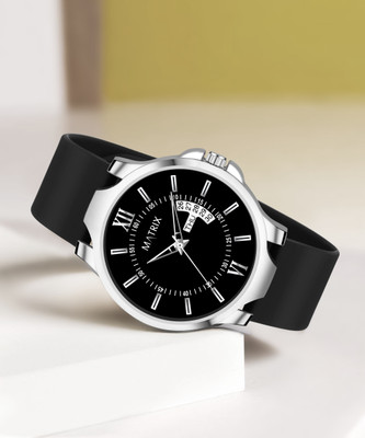 MATRIX Softest Silicone Strap Antique 2.0 Day & Date Analog Watch  - For Men & Women