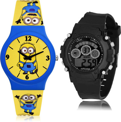 TIMETRANSELEVATE CM701-B1 Analog-Digital Watch  - For Boys
