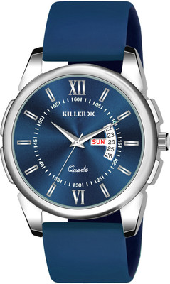 KILLER KR-883SBI05 KILLER Designer Blue Round Dial Day & Date Men's & Boy's Analog Watch  - For Men
