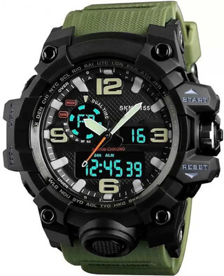 Felizer Sk1155 Men Sport Military Series 1155 Analogue Digital Waterproof Chrono Analog-Digital Watch  - For Men