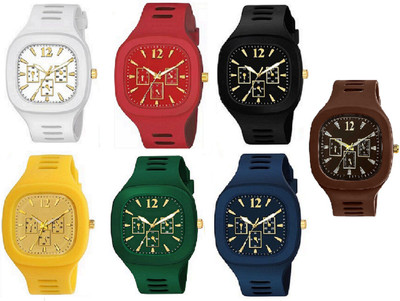 Wolcentra Square Dial Silicone Strap Gift Watch For Boys Skz-046 Analog Watch  - For Men