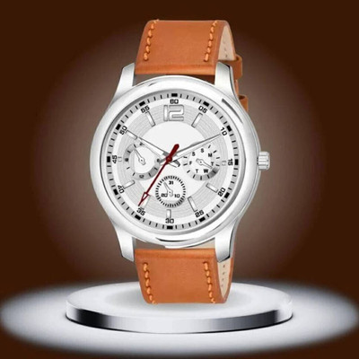 MAHAKAPI 3D-DIALS Oval Shaped-Rounded Formal Contrast Fast Selling Premium 3D-DIALS Oval Shaped-Rounded Formal Contrast Fast Selling Premium Analog Watch  - For Men