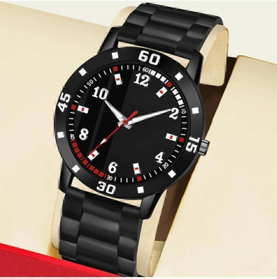 SHURAI Analog men's watch with dark black finish Black strap analog wristwatch for men Analog Watch  - For Men