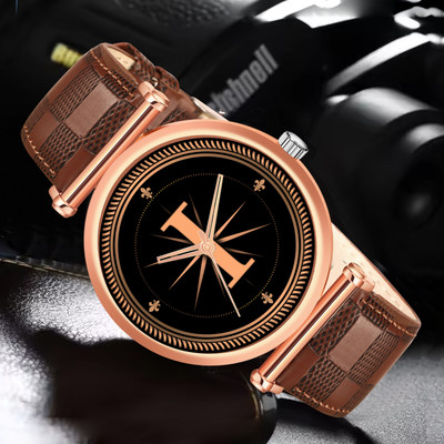 Red Robin ALPHA-I-RLX-M-RG-BRW-CHL-1 Alpha Heritage Collection I Brown Strap Watch for Man & Boys Analog Watch  - For Men