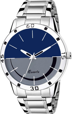 SHURAI SILVER BLUE DIAL WT FOR ENTS Stainless Steel Chain Analog Watch  - For Men
