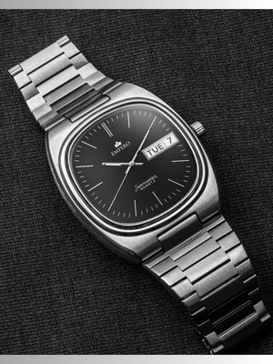 EMPERO EAB221 EMPERO Seamaster Quartz Analog Watch – Stainless Steel Strap, Day & Date Display Analog Watch  - For Men & Women