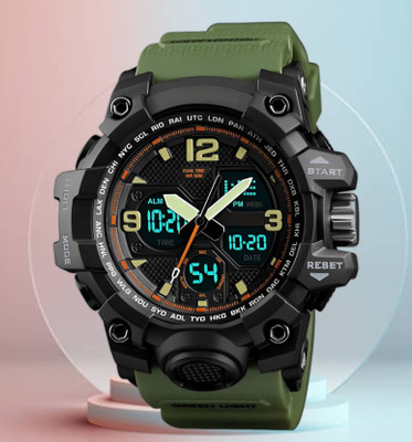 EWWE S-Sports 1327 G-SPORT LOOK BAND SHOCK CHRONOGRAPH RESISTANCE Analog-Digital Watch  - For Men