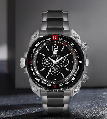 IIK Collection Ralx Black Studded Dial with Numerical Rim Case & Multicolor Bracelet Strap Analog Watch  - For Men
