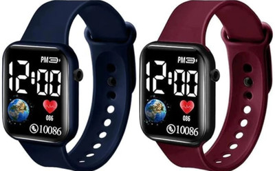 KIMY digital watch The most recent and cutting-edge design for a black LED display. Digital Watch  - For Boys & Girls