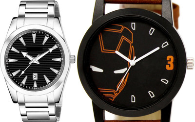 TVILLA Black Dial Date Function MZ-LR148 Analog Watch  - For Men