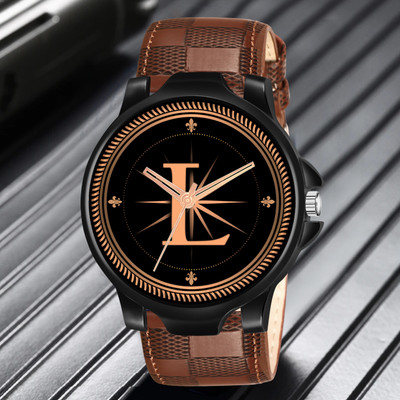 Red Robin ALPHA-L-3K-BK-BLK-BRW-CHL-1 Alpha Heritage Collection L Brown Strap Watch for Man & Boys Analog Watch  - For Men