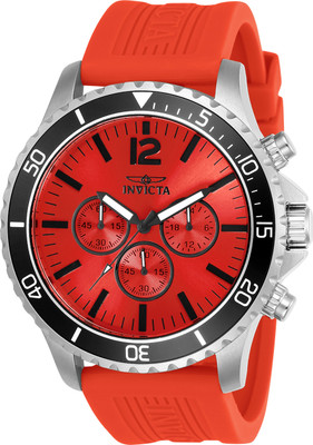 INVICTA 24391 Pro Diver Chronograph Quartz Red Dial Analog Watch  - For Men