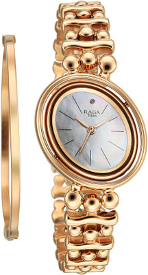 Titan Glimmers Titan Raga Glimmers Quartz White Shaped Dial Women's Watch / Analog Watch  - For Women