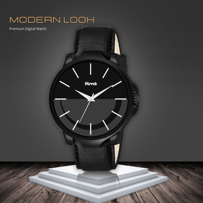 ihmt IHMT-2509 Plain Multicolor Dial & Black Genuine Leather Strap for Boys Analog Watch  - For Men