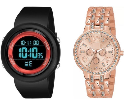 VISER Analog-Digital Watch  - For Couple