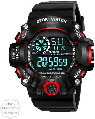 RareEagle G-90 Black Sports Water Resistant Digital Watch  - For Men