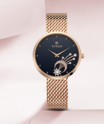Titan NQ95083WM02 Purple Stellar Analog Watch  - For Women