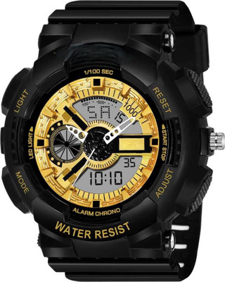 RS TRADER CO LUXURY FASHION PREMIUM DIGITAL & ANALOG DIAL SILLICON BLACK STRAP TRANDY WATCH LUXURY FASHION PREMIUM DIGITAL & ANALOG DIAL SILLICON BLACK STRAP TRANDY WATCH Analog-Digital Watch  - For Boys