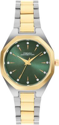 French Connection Green Sunray Dial | Analog Watch For Women's | FCN0172NTM Analog Watch  - For Women