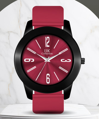 IIK Collection IIK-5002M Watch for Men Round Numerical Dial with Adjustable Flexible Silicon Strap Analog Watch  - For Boys