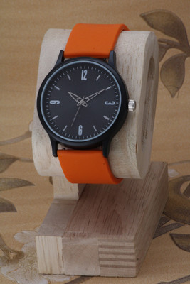 VIRAKTI Awesome Big Round Black Dial Colorful Silicone Belt Awesome Big Round Black Dial Colorful Silicone Belt Analog Watch  - For Men