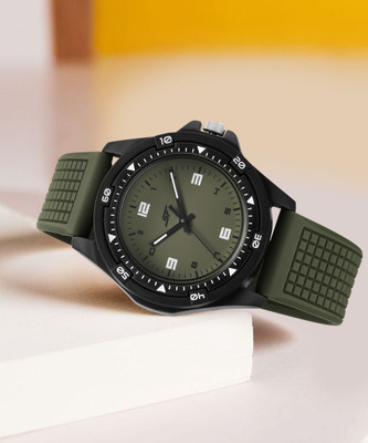 SONATA Sporty Analog Analog Green Dail With Green Plastic Strap Analog Watch  - For Men