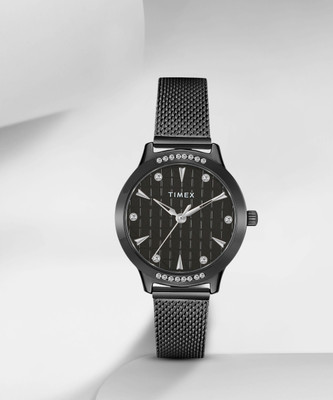 TIMEX Black Dial Analog Watch  - For Women