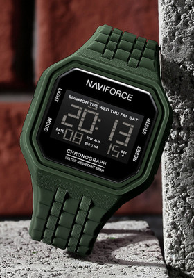 NAVIFORCE NF7116 Green Dynamic Racing Style LCD Display Multifunctional Watch Digital Watch  - For Men