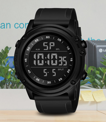 Diaggro 9086 Functional digital sports watch in bold black Digital Watch  - For Men