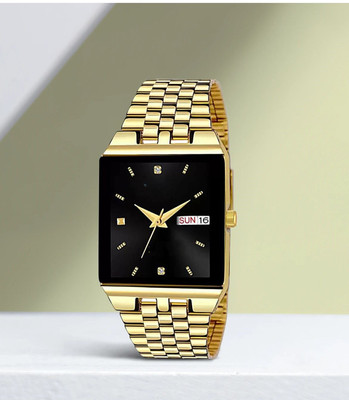 Agg traders AT112 New trending attractive date display rectangle dial analog watch Analog Watch  - For Men & Women