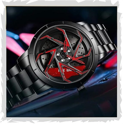 SKP New Car Wheel Watch with Rolling Creative Fashion Analog Watch New Car Wheel Watch with Rolling Creative Fashion Analog Watch, Analog Watch  - For Boys