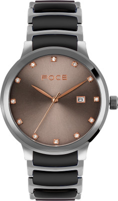 Foce FC11648GGR3 FOCE Multifunction Grey Dial Metal Belt Analog Watch  - For Men