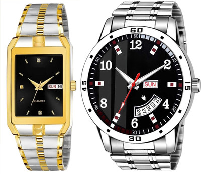 Caihong TT-Black-SLV-7 Analog Watch  - For Men