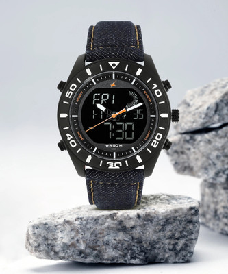 Fastrack NP38034NL01 Denim Collection Analog-Digital Watch  - For Men