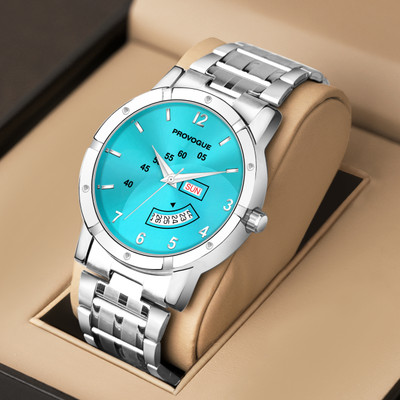 PROVOGUE PRV-231-Sky Blue Day and Date Analog Watch  - For Men