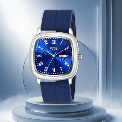 MOJITO Stylish Silicone Strap and Silver Case and Day-Date Display for Men Analog Watch Stylish Silicone Strap and Silver Case and Day-Date Display for Men Analog Watch Analog Watch - For Men MOJITO Stylish Silicone Strap and Silver Case and Day-Date Display for Men Analog Watch Stylish Silicone Strap and Silver Case and Day-Date Display for Men Analog Watch Analog Watch - For Men