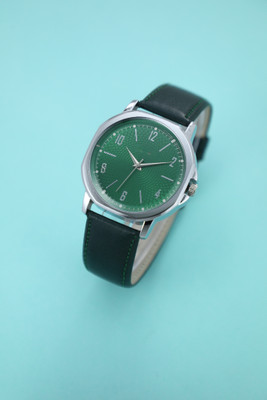 ZANZEER Solid Ethnic Dial Silver Case Genuine Leather Belt Solid Ethnic Dial Silver Case Genuine Leather Belt Analog Watch  - For Men